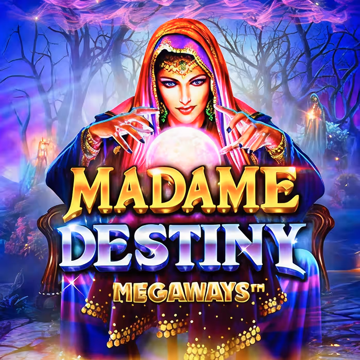 Madame Destiny mystic tarot slot with crystal wilds